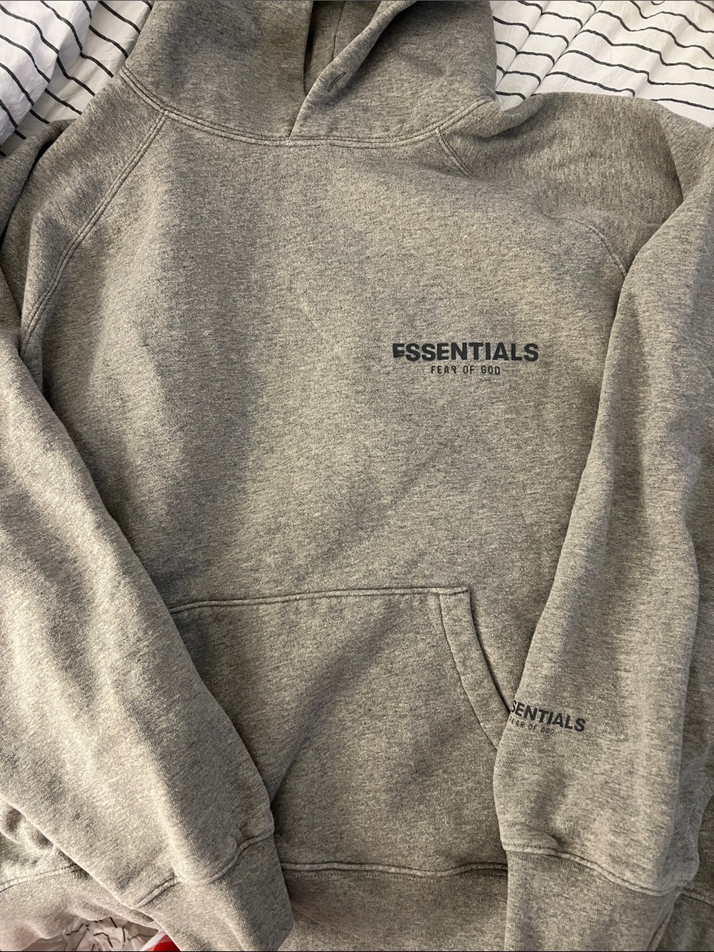 Fear of God Essentials Grey Crewneck Hoodie